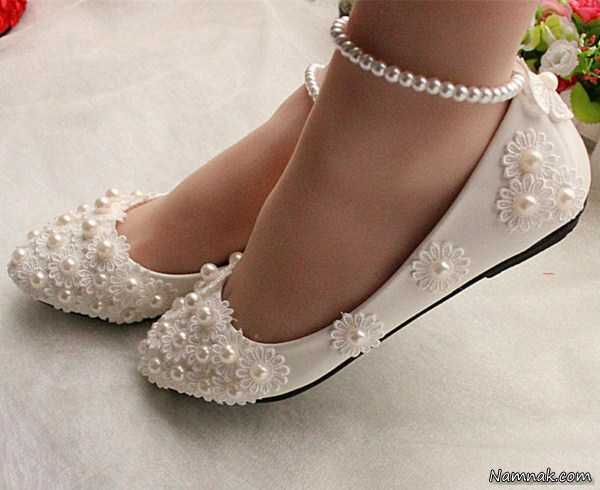کفش سفید مجلسی ، مدل کفش سفید عروس ، جدیدترین کفش عروس2016