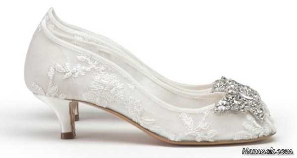 مدل کفش سفید عروس ، زیباترین مدل کفش عروس ، کفش های شیک عروس