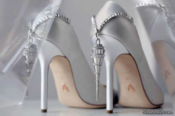کفش پاشنه بلند عروس ، کفش مجلسی زنانه ، کفش مجلسی دخترانه
