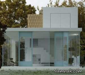 ویلای فاطمه معتمد آریا ، عکس ویلای شیشه ای