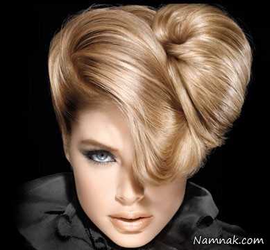 شینیون موهای کوتاه