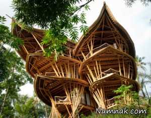 خانه ساخته شده با بامبو