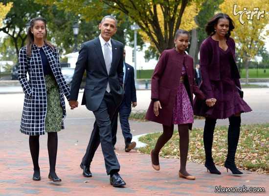 نتیجه تصویری برای اوباما و خانواده