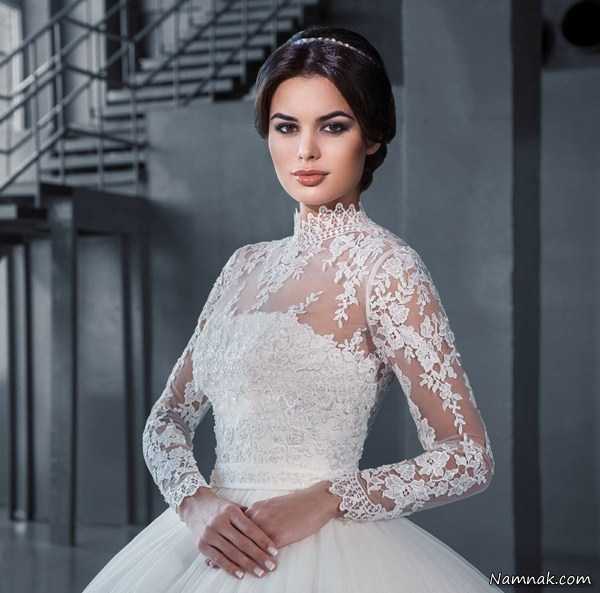 لباس عروس دانتل شیک و جدید ، لباس عروس شبکه اینستاگرام ، لباس عروس خارجی شیک