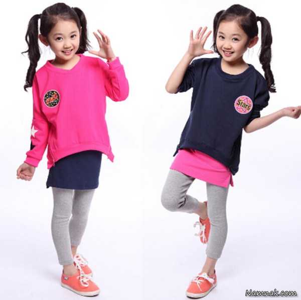 لباس ست دخترانه ، عکس لباس بچه گانه کره ای ، لباس بهاره کودک