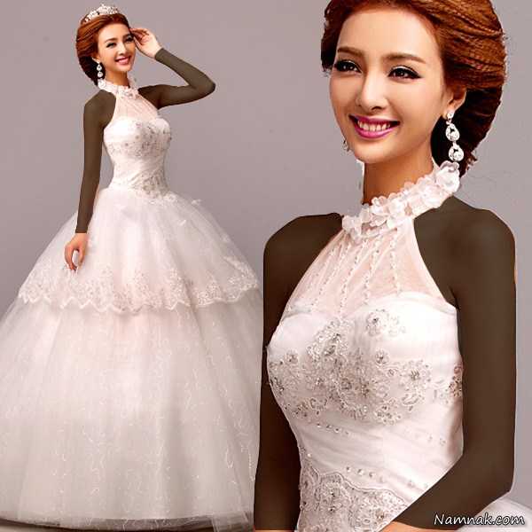 مدل لباس عروس ، مدل لباس عروس اروپایی ، مدل لباس عروس ژورنالی