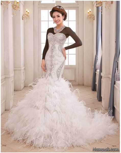 مدل لباس عروس شیک ، مدل لباس عروس 2017 ، جدیدترین مدل لباس عروس دانتل