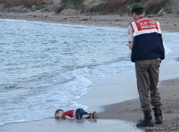 عکس کودک سوری غرق شده ، کودک سوری غرق شده قبل از مرگ ، کودک غرق شده سوری