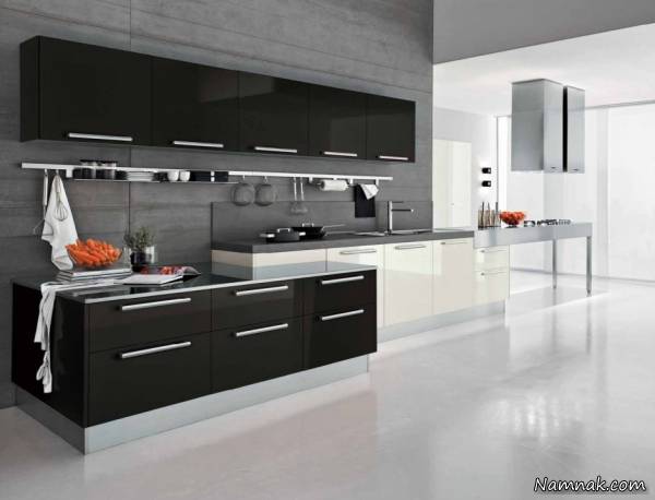 مدل کابینت سفید مشکی کابینت سفید مشکی
