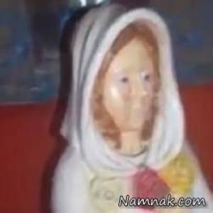 گریه خون ، مجسمه ای که خون گریه میکند