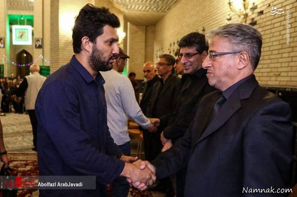 حامد بهداد در ختم مادر علیرضا خمسه ختم مادر علیرضا خمسه