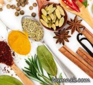 خاصیت ادویه ها ، فواید ادویه های در غذا
