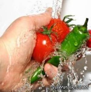 شستن مواد غذایی ، مرغ را نشویید