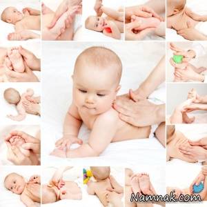 ماساژ کودک ، آرامش نوزاد