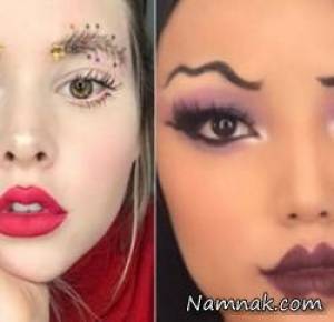زشت ترین مد ، مدل ابروهای زشت زنانه