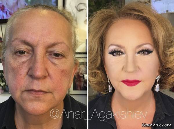 تغییر چهره باورنکردنی پیرزن 80 ساله با آرایش ! + تصاویر 1