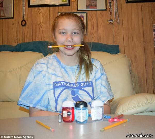 دختری که عاشق خوردن مداد و پاک کن است!! + تصاویر 1