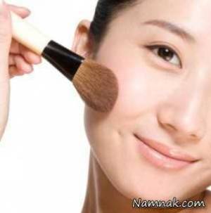 رژگونه زدن ، آموزش تصویری آرایش گونه ها