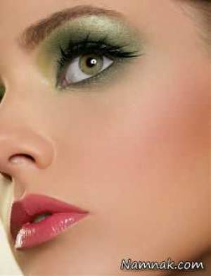 آرایش رنگ چشم ، آرایش چشم رنگ روشن