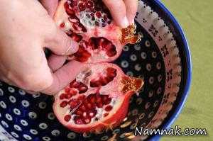 دانه کردن انار ، انار دانه