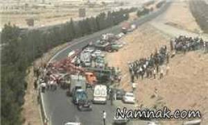 تصادف زنجیره ای ، تصادف زنجیره ای در اتوبان کرج