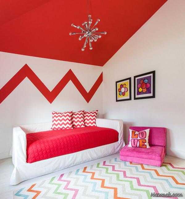 اتاق خواب قرمز ، مدل اتاق خواب کودک پسر ، مدل اتاق خواب کودک دختر