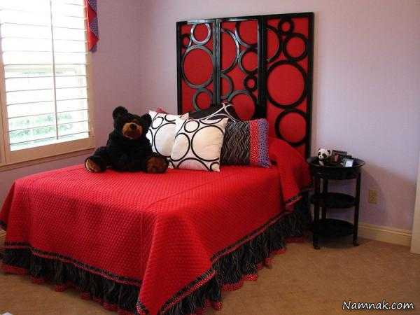 اتاق خواب قرمز ، سرویس چوب اتاق ، اتاق خواب قرمز