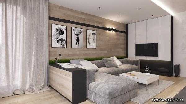 دیوارپوش چوبی خانه های مدرن دیوارپوش چوبی