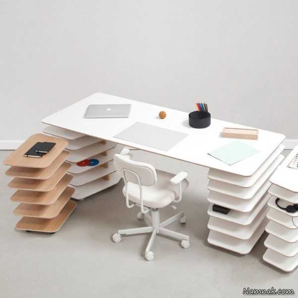 مدل میز کار چوبی ، میز تحریر تاشو ، میز تحریر کلاسیک