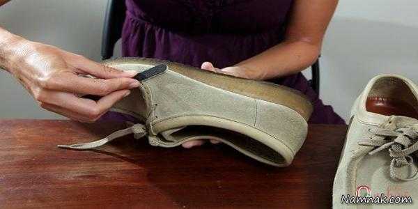 روش تمیز کردن کفش جیر ، تمیز کردن کفش جیر در خانه ، آموزش روش تمیز کردن کفش مخمل