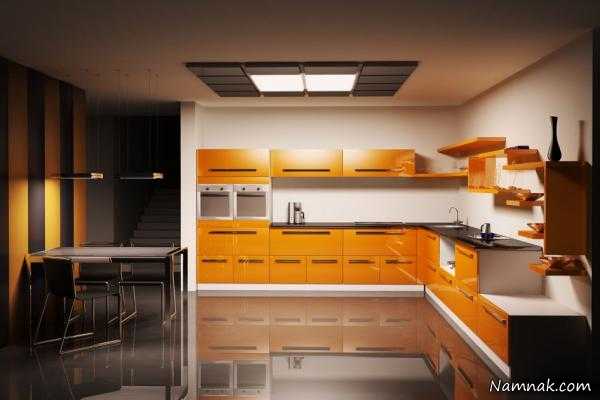  آشپزخانه لوکس ، کابینت آشپزخانه هایگلاس ، مدل كابينت آشپزخانه ام.دي.اف