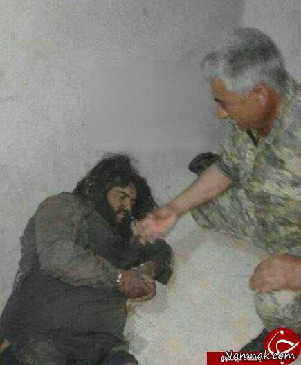 لحظه دستگیری غول داعش غول داعش ، جلاد داعش ، ابوعبدالرحمن العراقی
