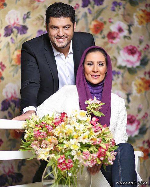 سام درخشانی و همسرش ، عکس آتلیه ای بازیگران ، عکس آتلیه ای بازیگران زن ایران