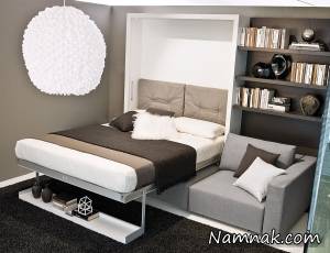 مبلمان تخت خوابشو ، تخت خواب مبلی تاشو