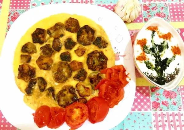 کوکوی بادمجان گیلکی ورقه گیلکی