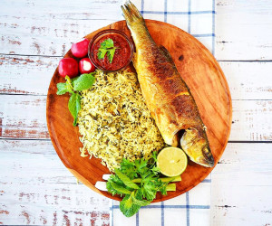 سبزی پلو ماهی عید