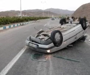 واژگونی خودروی سمند