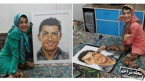 رونالدو و فاطمه حمامی