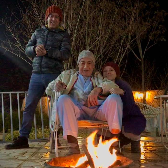 چهارشنبه سوری نیما فلاح و همسرش