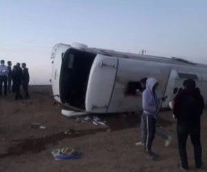واژگونی اتوبوس