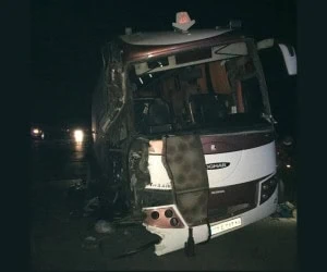 واژگونی اتوبوس
