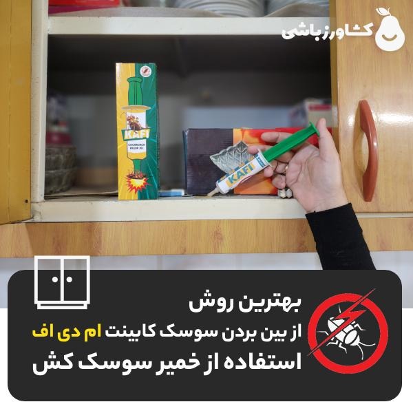 بهترین روش از بین بردن سوسک کابینت ام دی اف