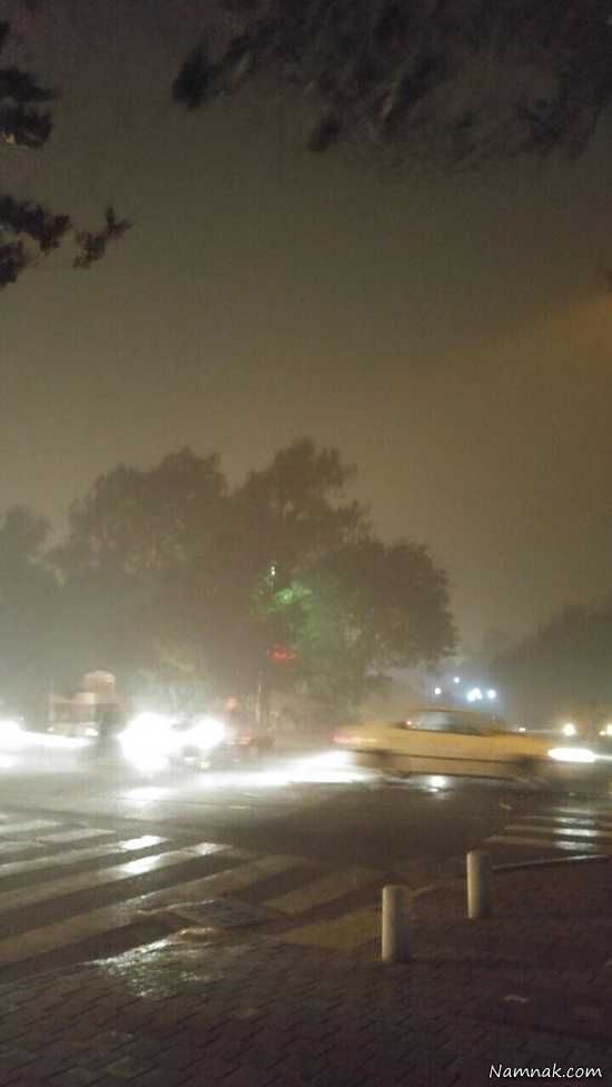 طوفان تهران ، طوفان امشب تهران ، طوفان شدید در تهران