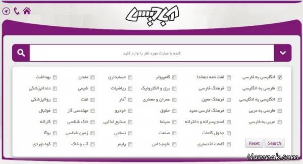 دیکشنری آبادیس