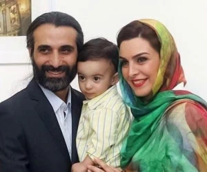 ماهچهره خلیلی و همسرش