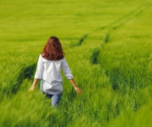 پیاده روی روی چمن