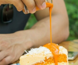 سس پرتقال روی کیک