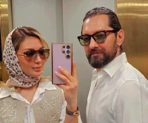 بهرام رادان و همسرش
