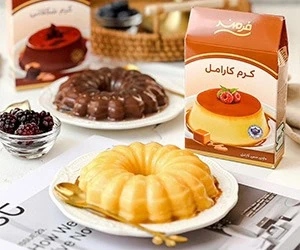 دسر کرم کارامل و کرم شکلات فرمند