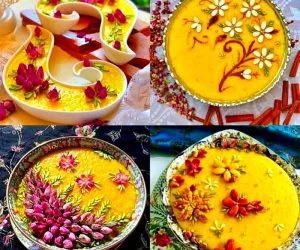 تزیین شله زرد